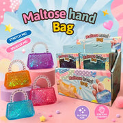 Maltose Handbag Stretch Squishy — glitter handbag-shaped squishy toys