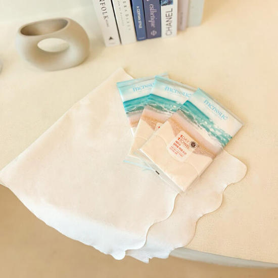 1 Day Towel, Unbleached Cotton Disposable Towel, 7 Pack