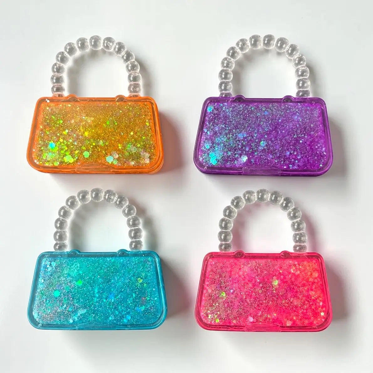 Maltose Handbag Stretch Squishy — assorted glitter-filled handbag squishies