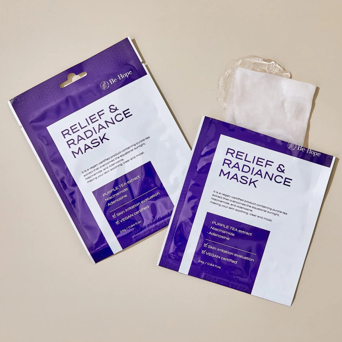 BE HOPE Relife & Radiance Mask 5 Sheets