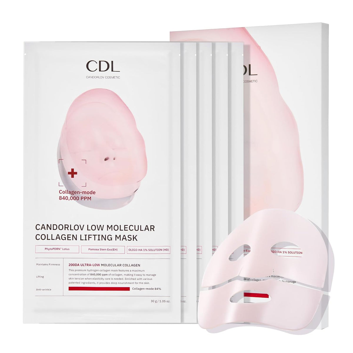Candorlov Low Molecular Collagen Lifting Mask 5 Sheets