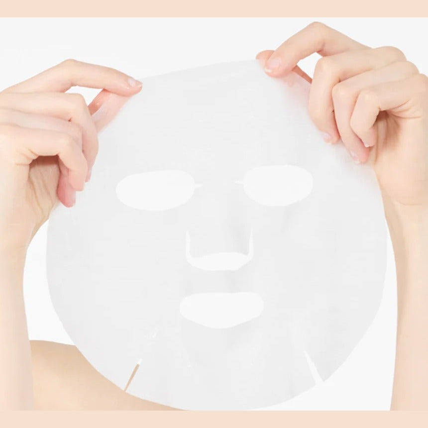 Candorlov Icy Sheet Mask sheet held in hands