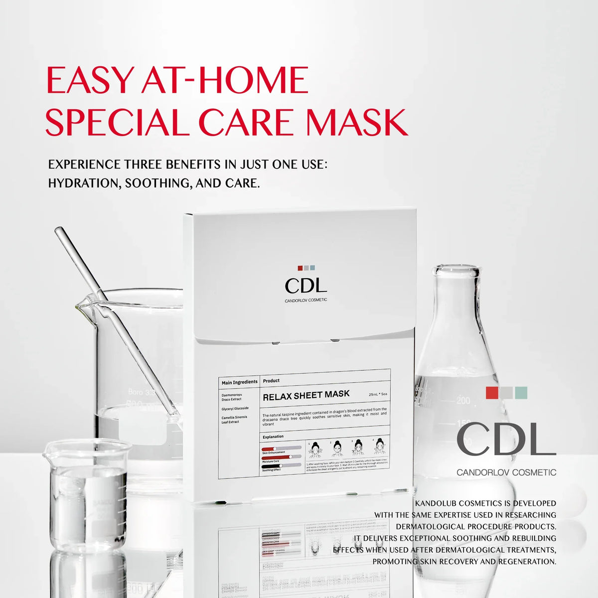 Candorlov Relax Sheet Mask at home care