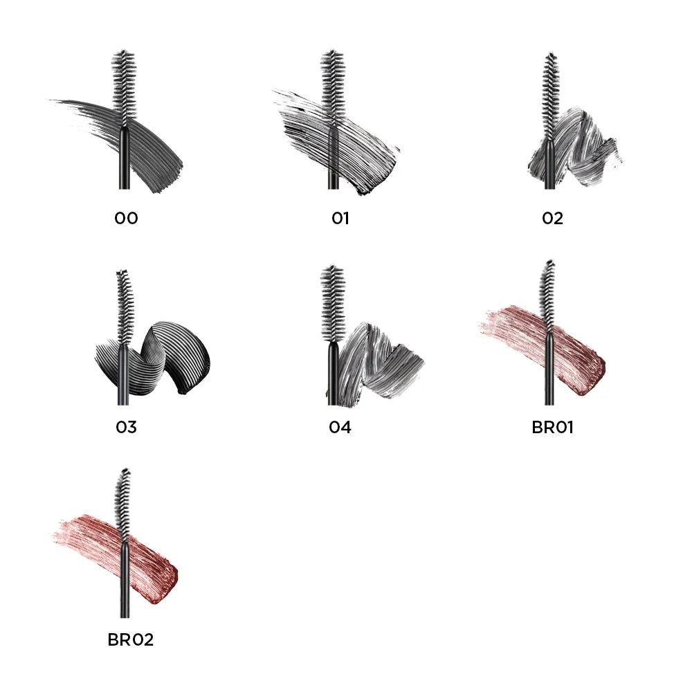 CLIO Kill Lash Superproof Mascara brush shapes