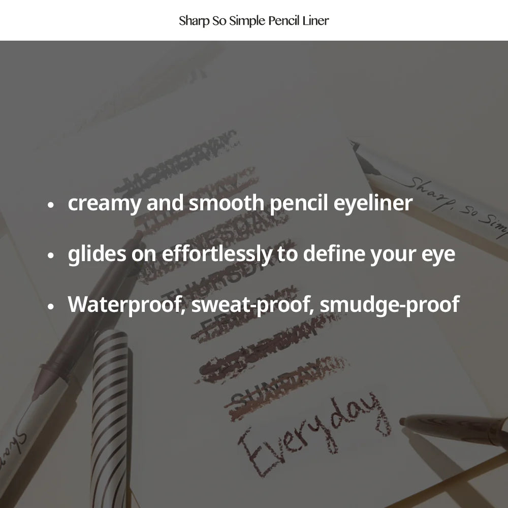 CLIO Sharp So Simple Pencil Liner features