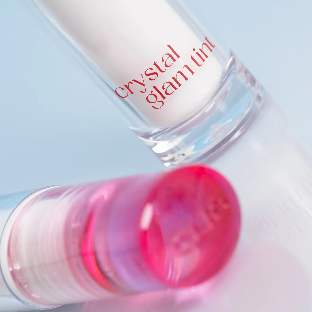 CLIO Crystal Glam Tint glassy texture close up
