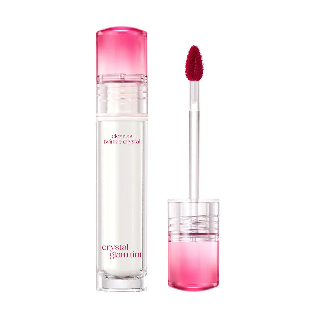 CLIO Crystal Glam Tint tube with the applicator out