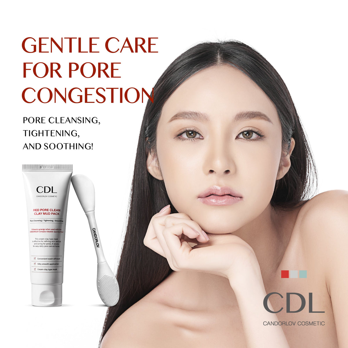 Candorlov Red Pore Clean Clay Mud Pack 80 ml