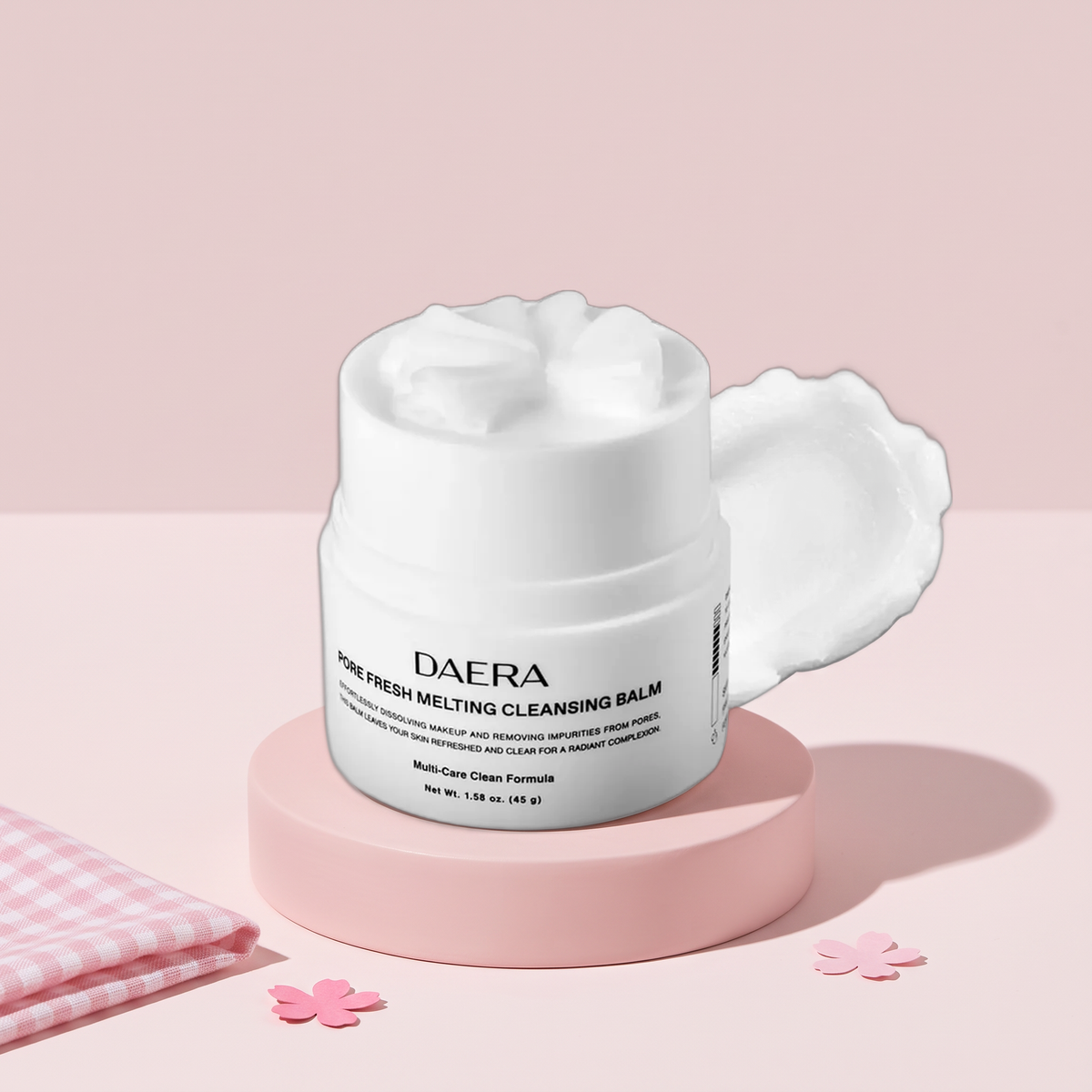 DAERA Pore Fresh Melting Cleansing Balm 1.6 oz (45 g), styled key visual