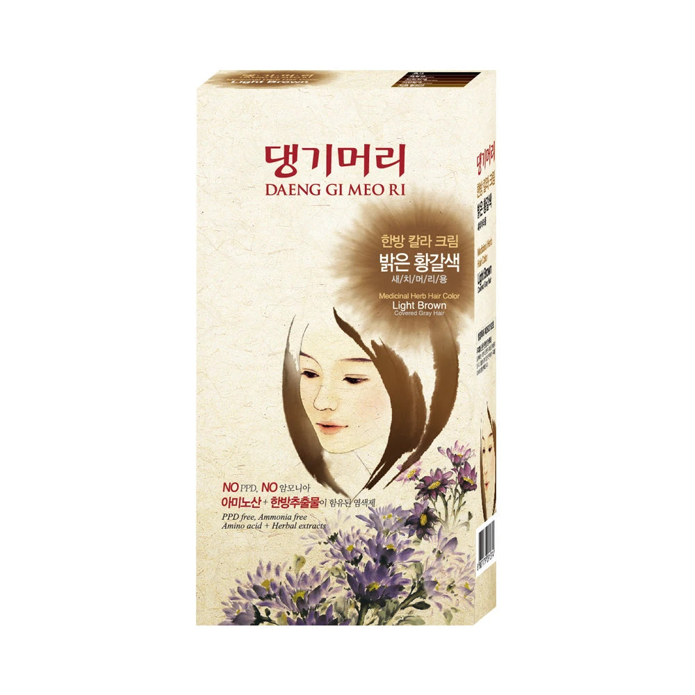 Daeng Gi Meo Ri Medicinal Herb Hair Color, Light Brown box