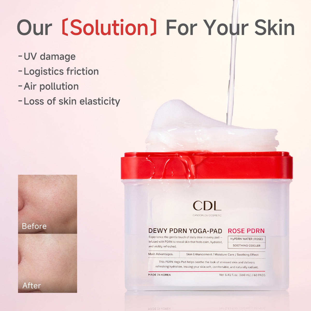 Candorlov Dewy PDRN Yoga-Pad, 60 pads