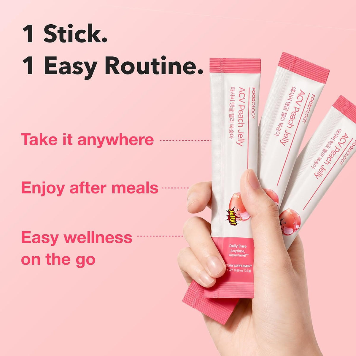 One stick, one easy routine, taken after meals
