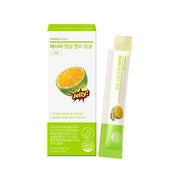 FOODOLOGY ACV Green Tangerine Jelly box with a single stick