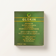 GLOKIN Pinnacle Super Collagen Hydrogel Overnight Sleep Mask box, 4 sheets