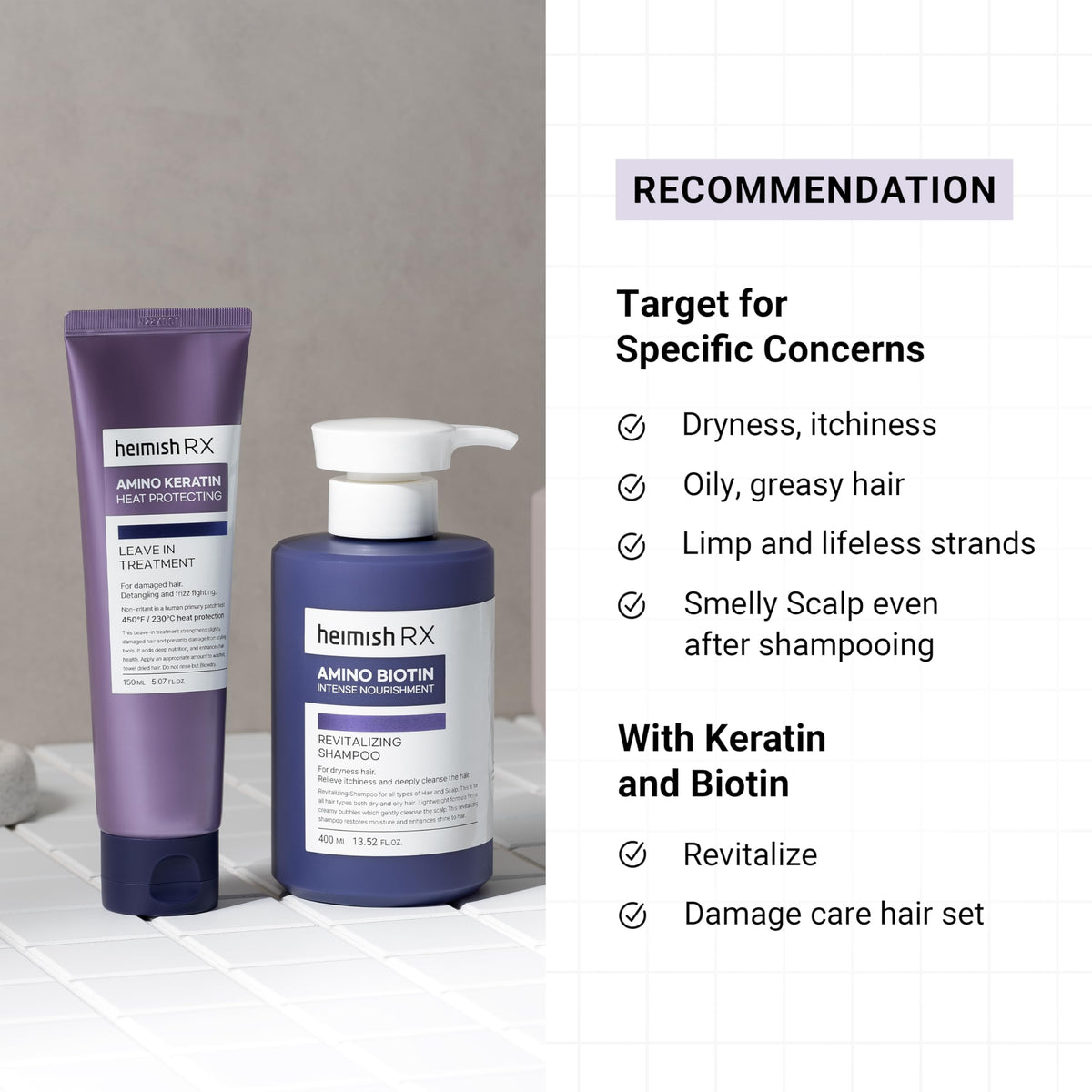 heimish RX Amino Biotin Revitalizing Shampoo