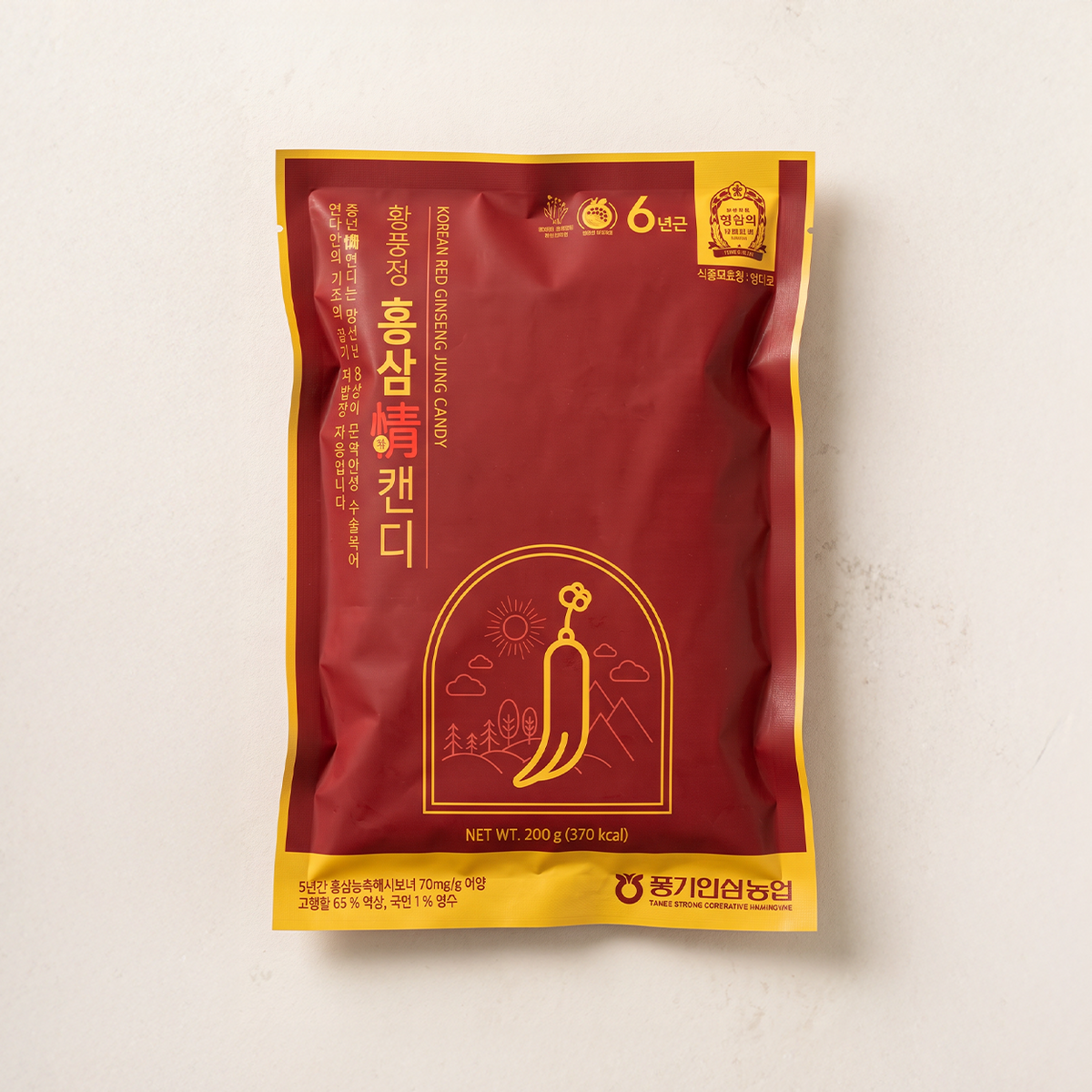 Hwangpungjeong Korean Red Ginseng Candy 300 g bag