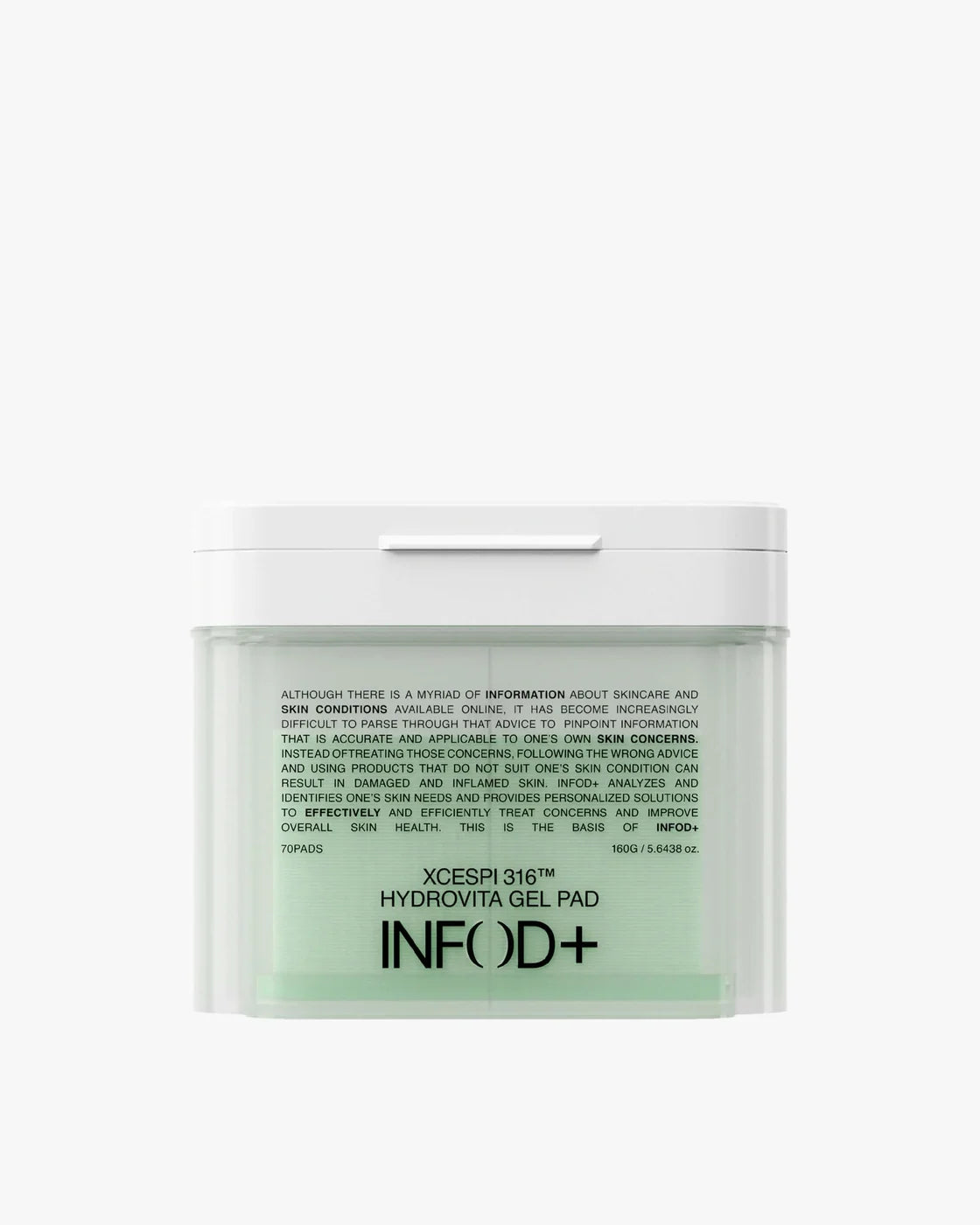 INFODPLUS Hydrovita Gel Pad jar, 70 pads and 160 g