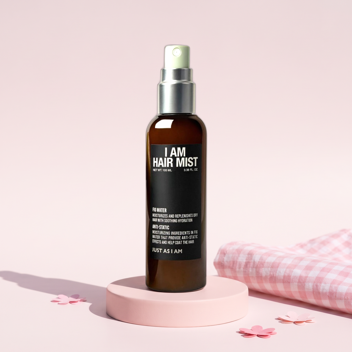 JUST AS I AM I Am Hair Mist, Fig Water 3.38 fl oz (100 ml), styled key visual