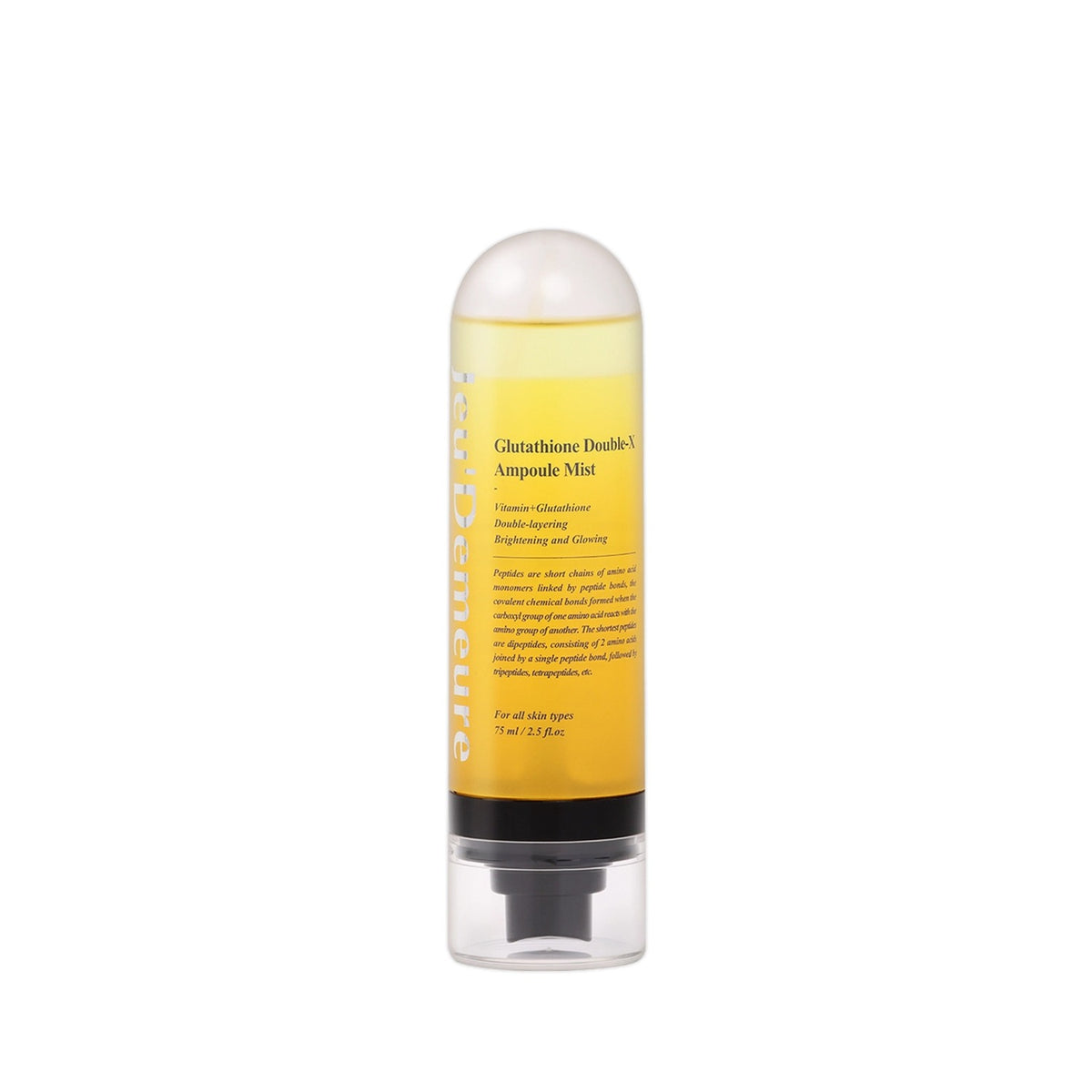 Jeu'Demeure Glutathione Double-X Ampoule Mist 75 ml two-layer yellow spray bottle