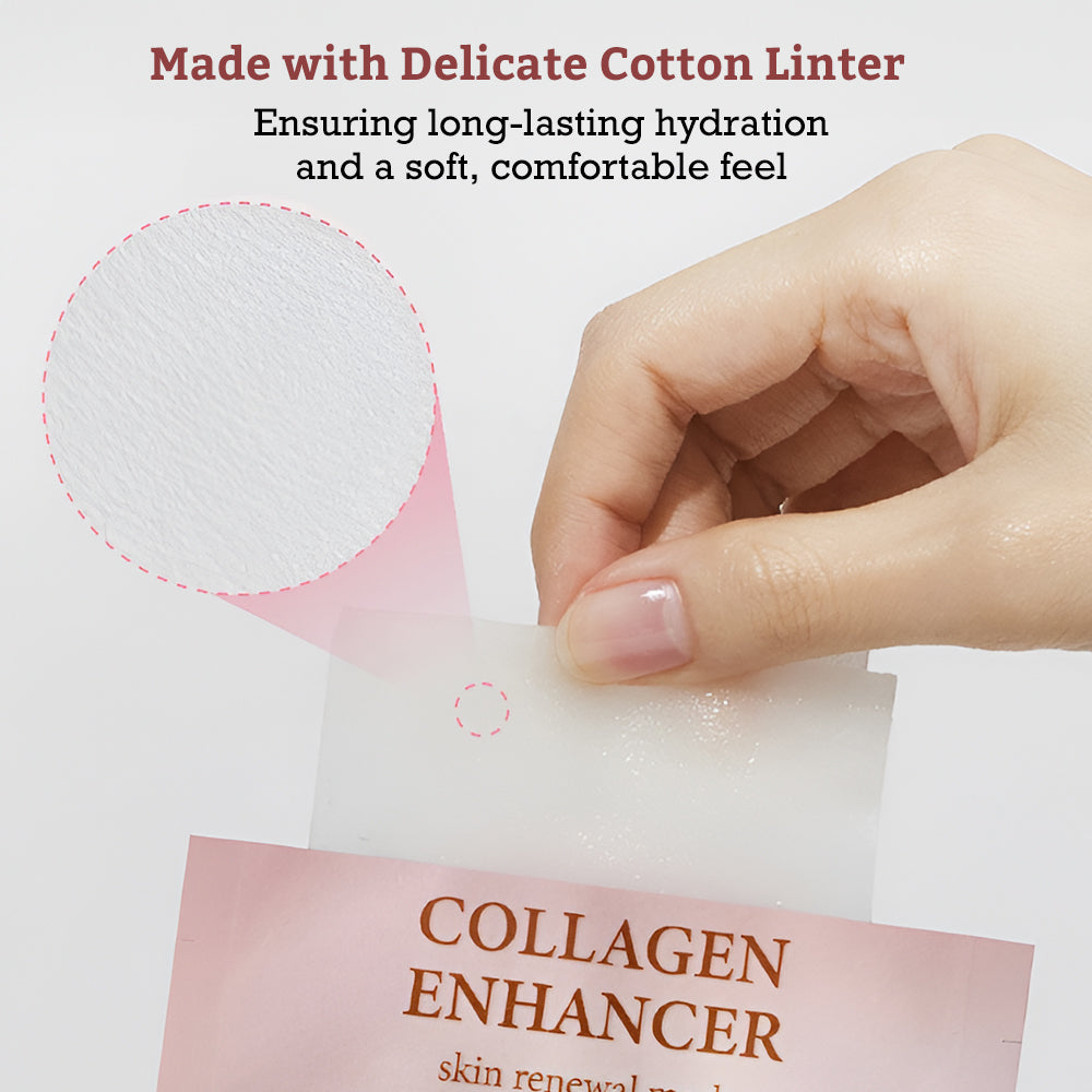 LEADERS Collagen Enhancer mask delicate cotton linter sheet