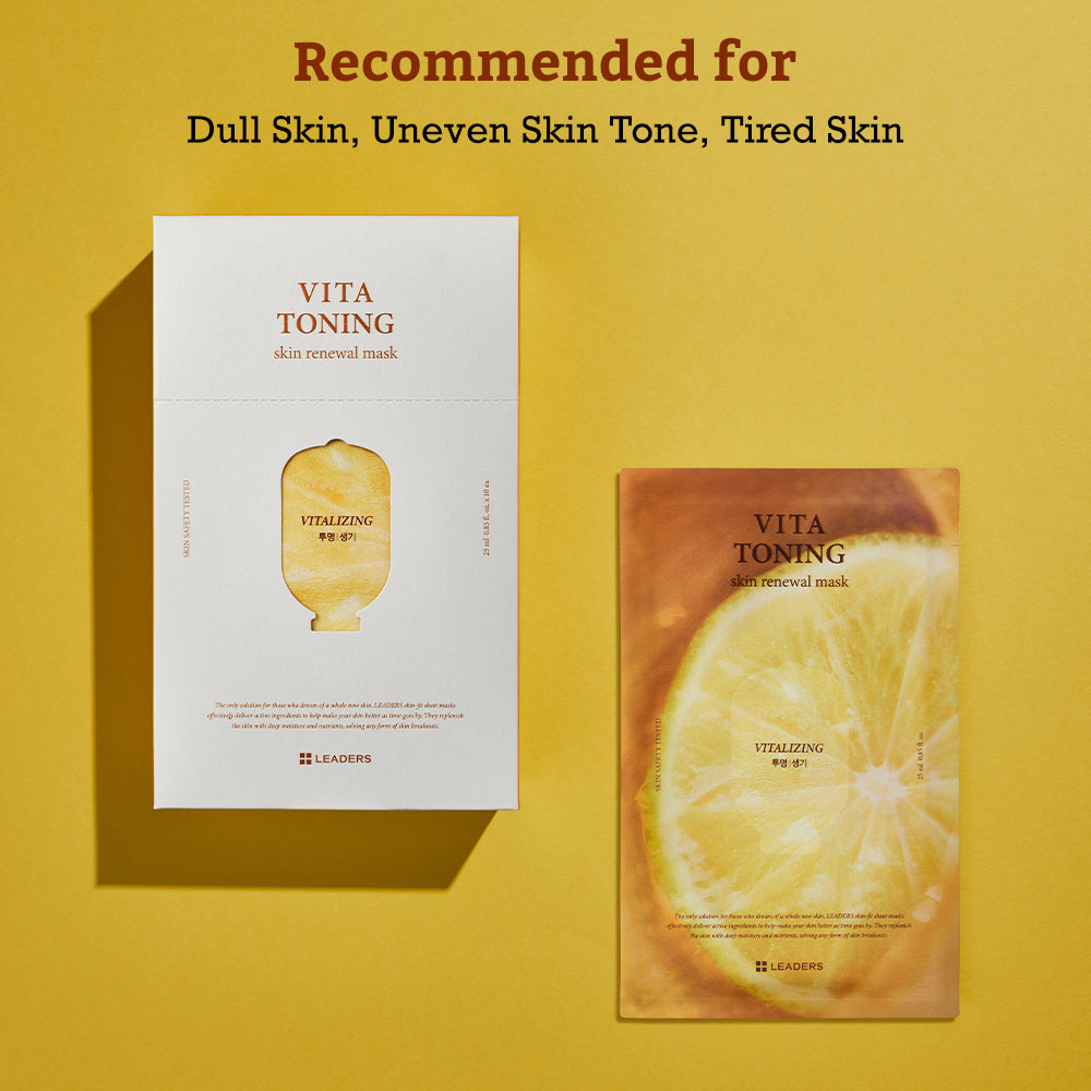 LEADERS Vita Toning mask recommended skin types