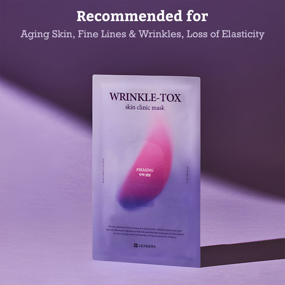 LEADERS Wrinkle-Tox mask recommended skin types