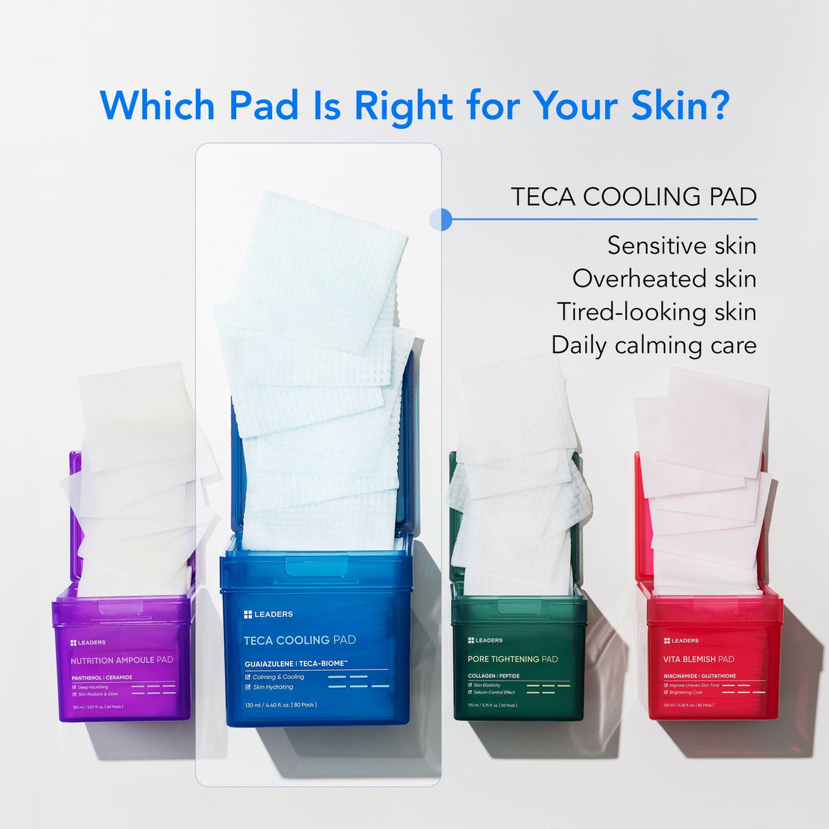 LEADERS pad line comparison chart