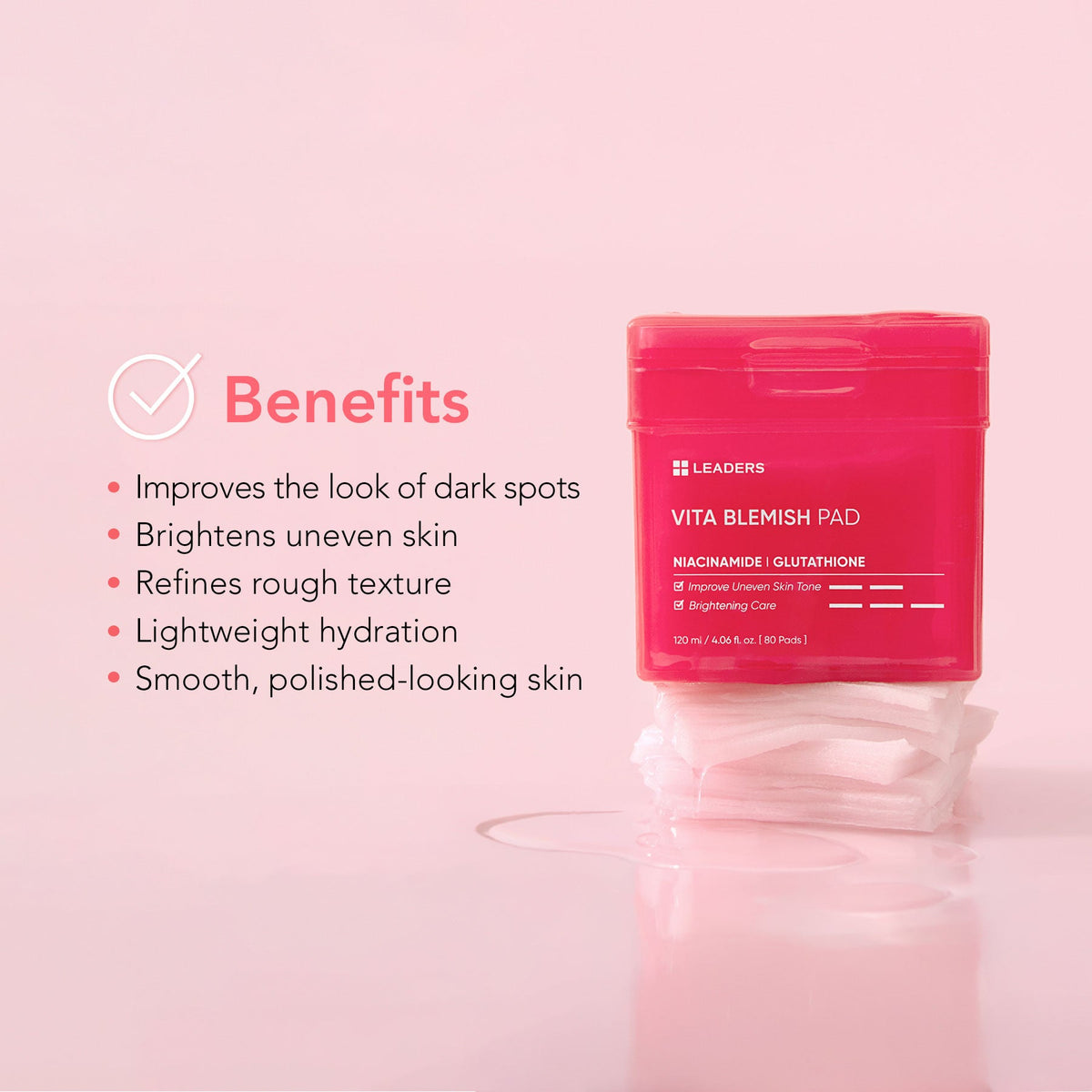 LEADERS Vita Blemish Pad benefits
