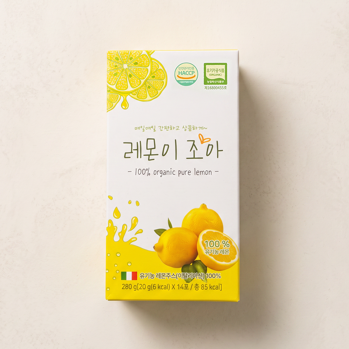 Lemoni Joa organic lemon juice sticks, 20 g x 14 box