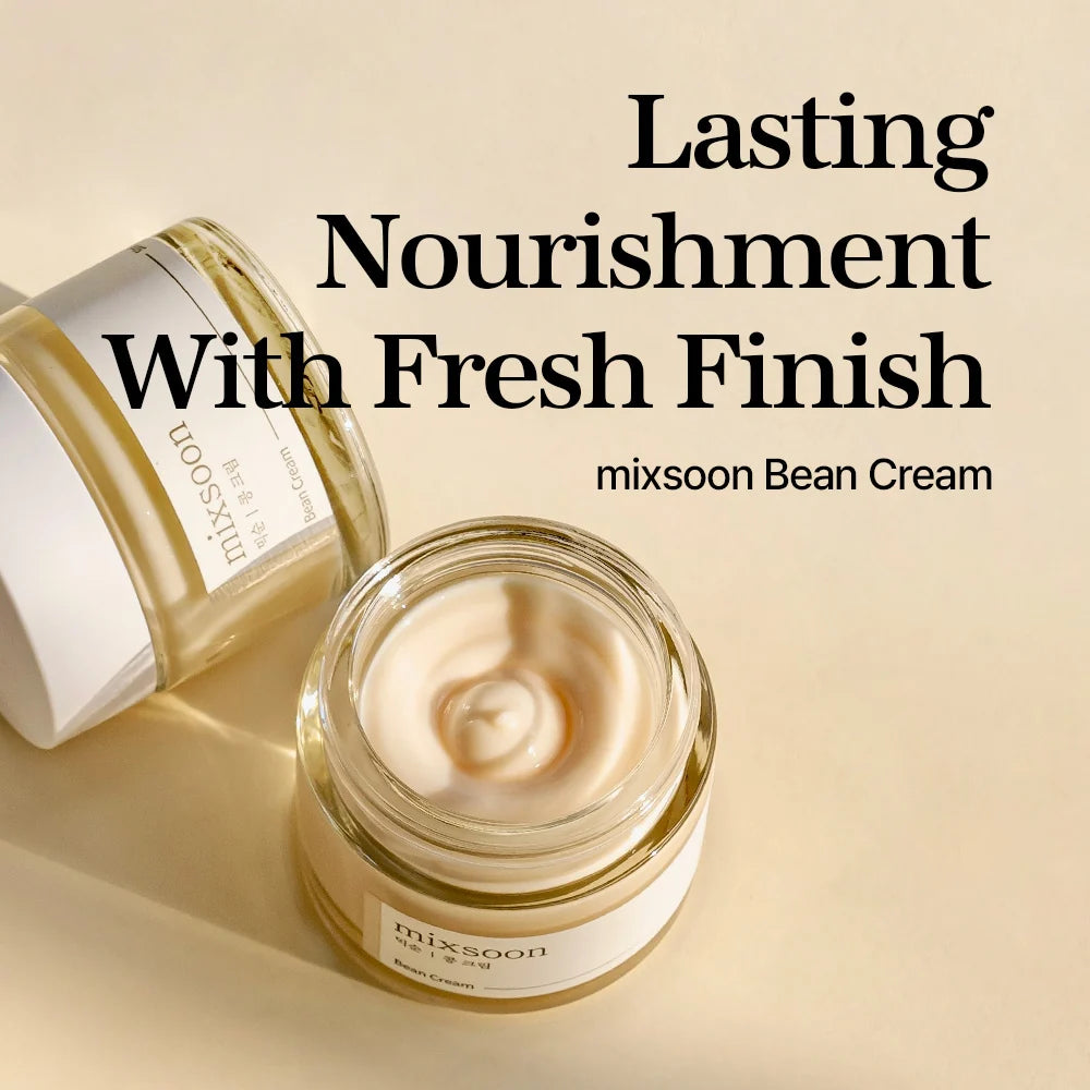 mixsoon Bean Cream jar with the cream texture