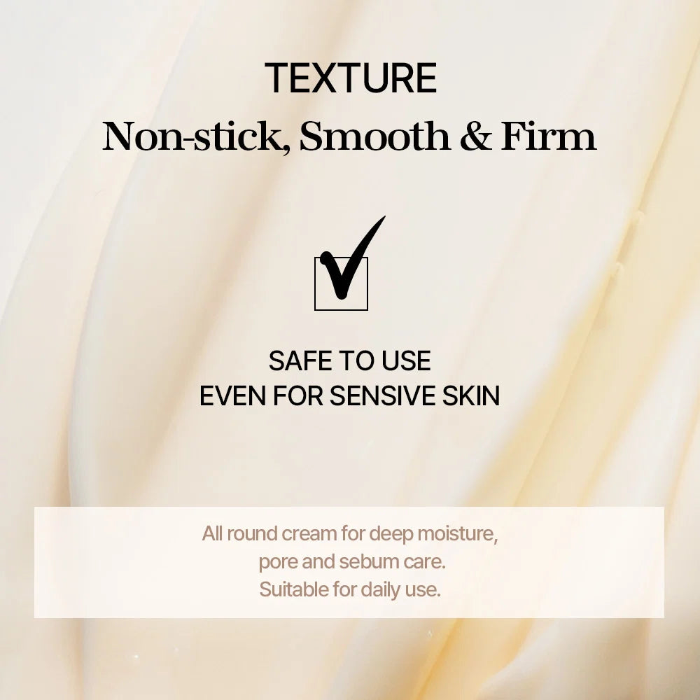 mixsoon Bean Cream texture graphic, non-sticky and firm