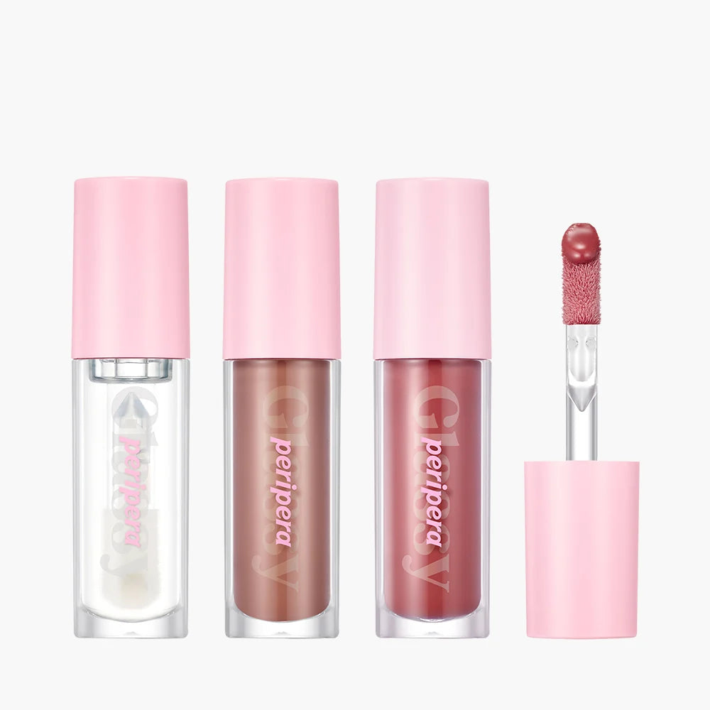 Peripera Ink Glasting Lip Gloss shade lineup