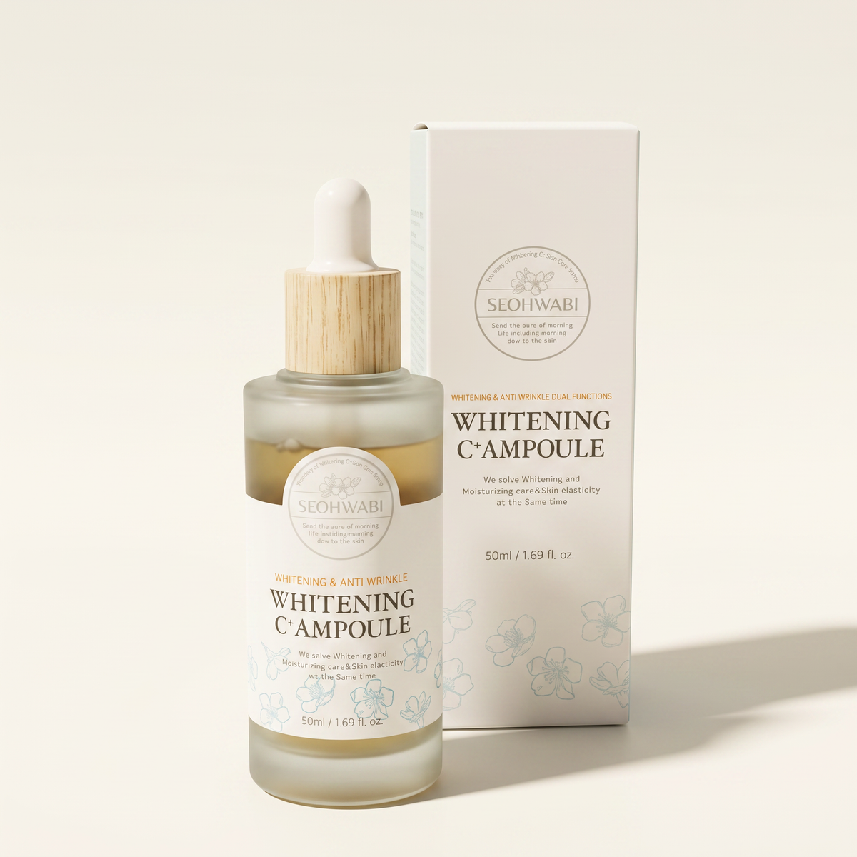 SEOHWABI Whitening C Ampoule bottle with its box