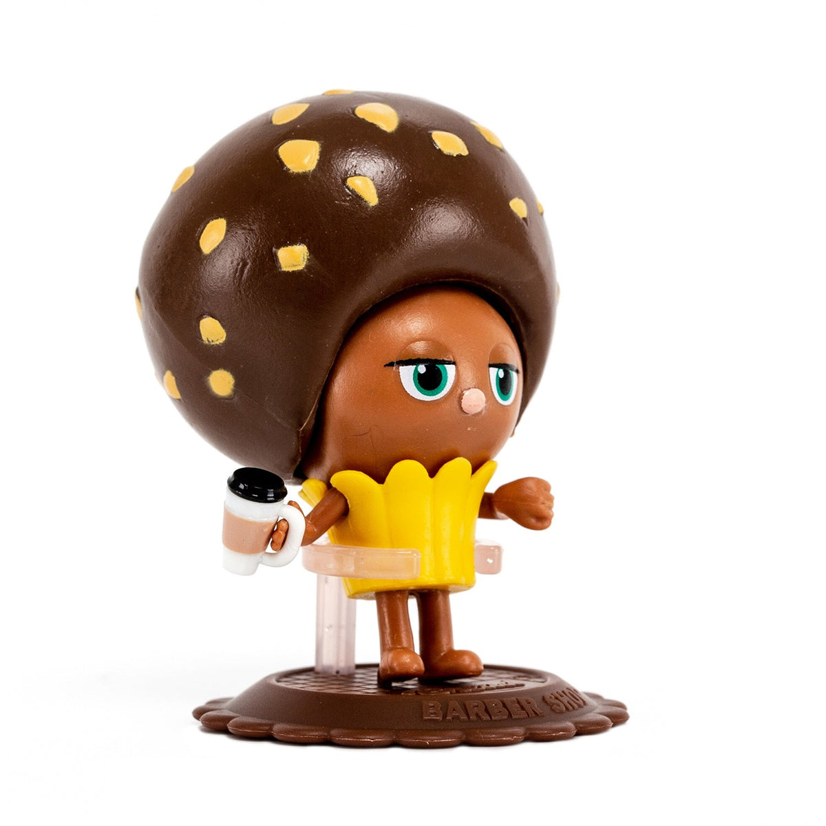 Bread Barbershop Choco figure, left side