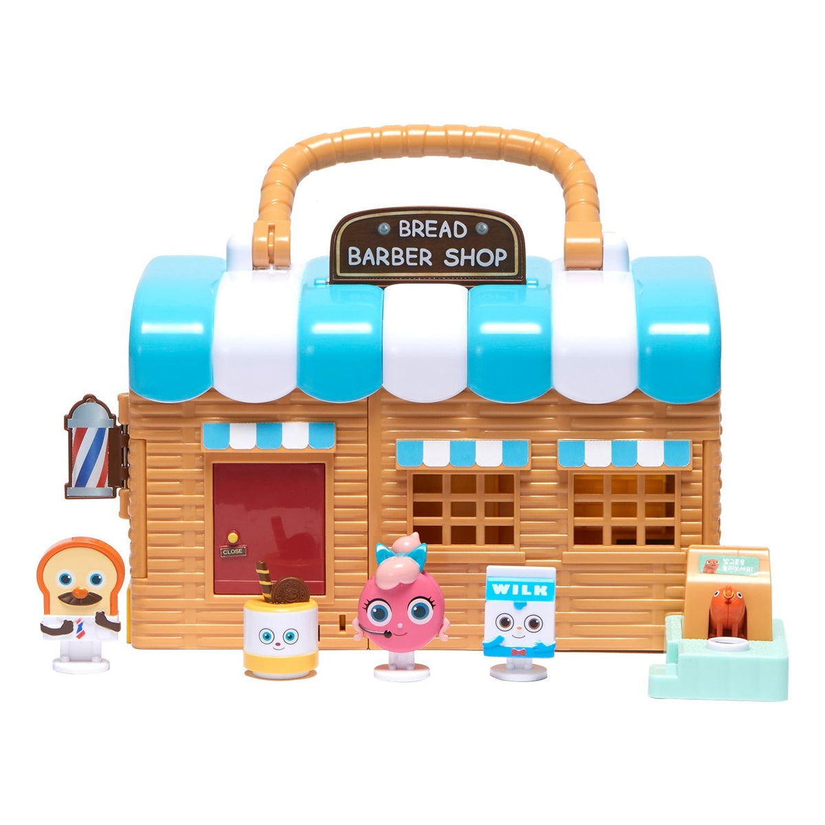 Welcome to Bread Barbershop talking playset box front