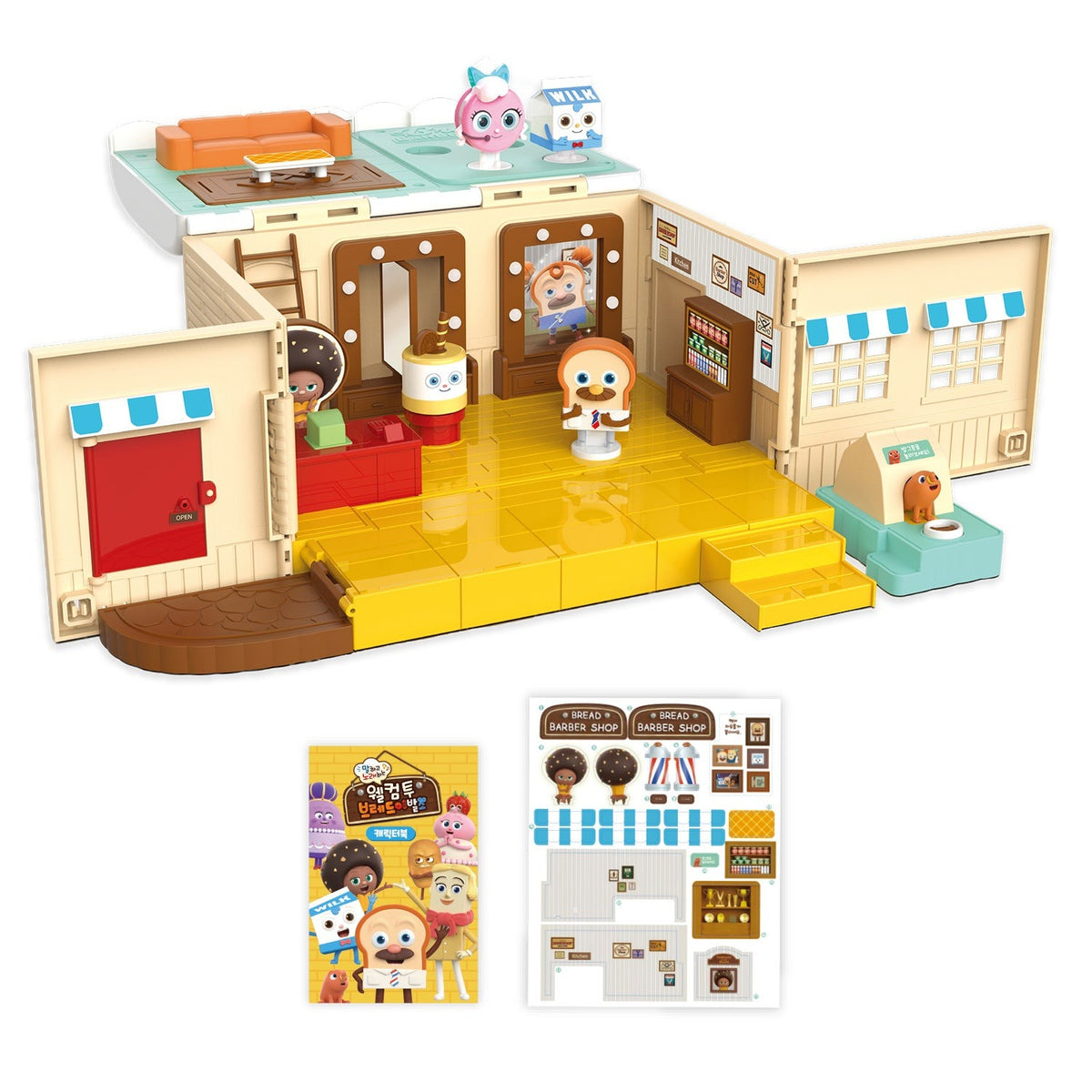 Welcome to Bread Barbershop playset full set contents