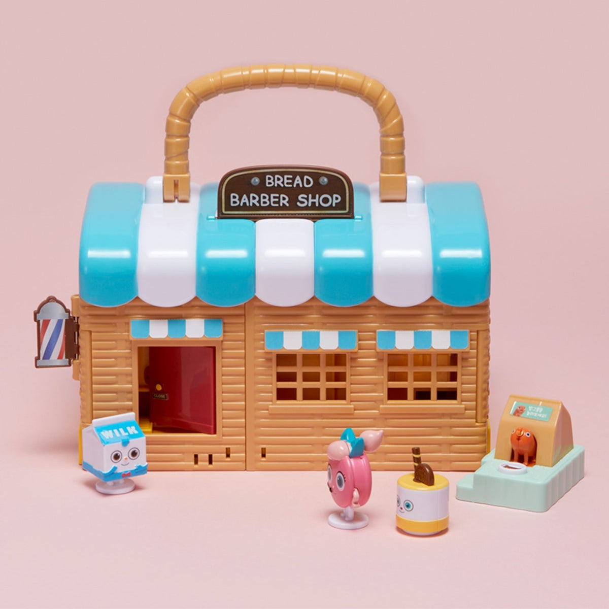 Welcome to Bread Barbershop playset figures close up