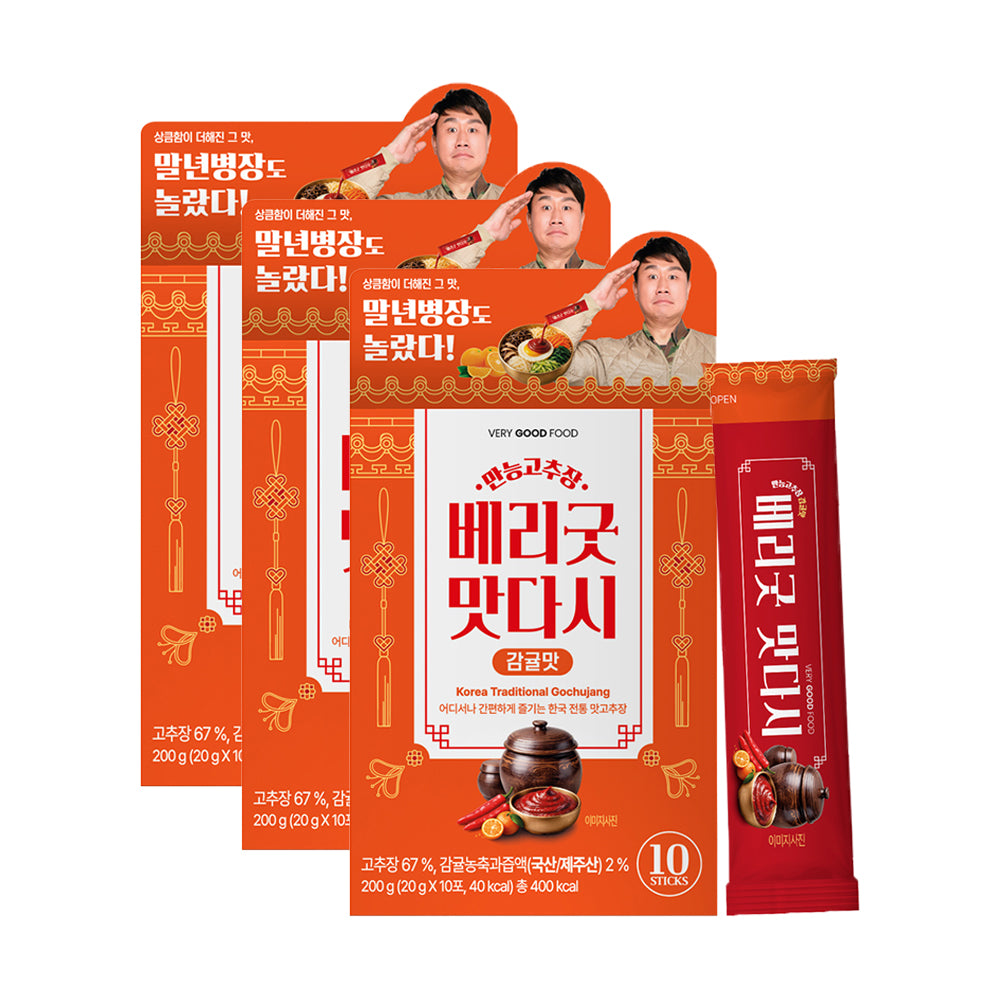 Very Good Food Matdasi Gochujang Sauce Sticks Tangerine 10 x 20 g boxes and stick