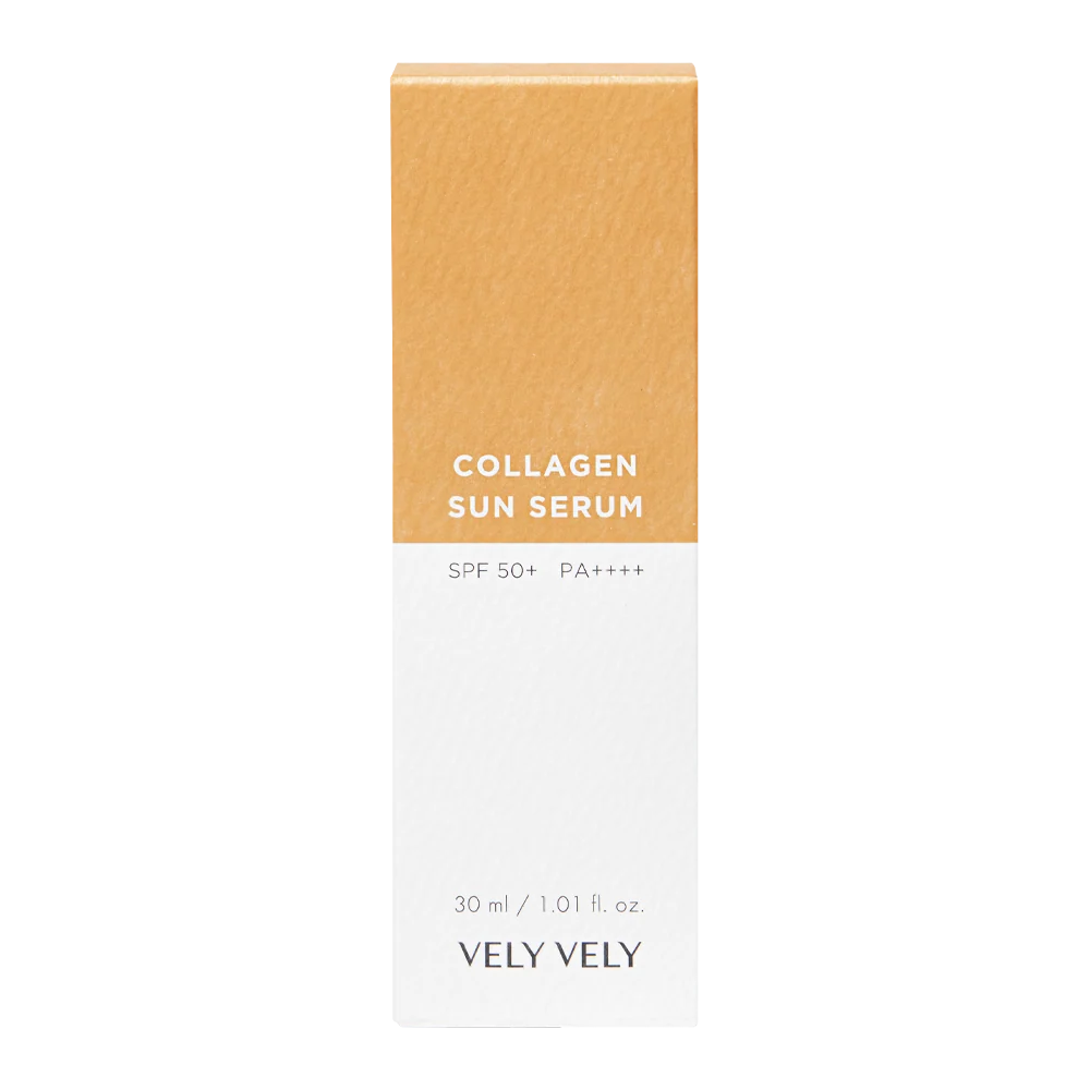 Collagen Sun Serum SPF 50+ PA++++ box and bottle