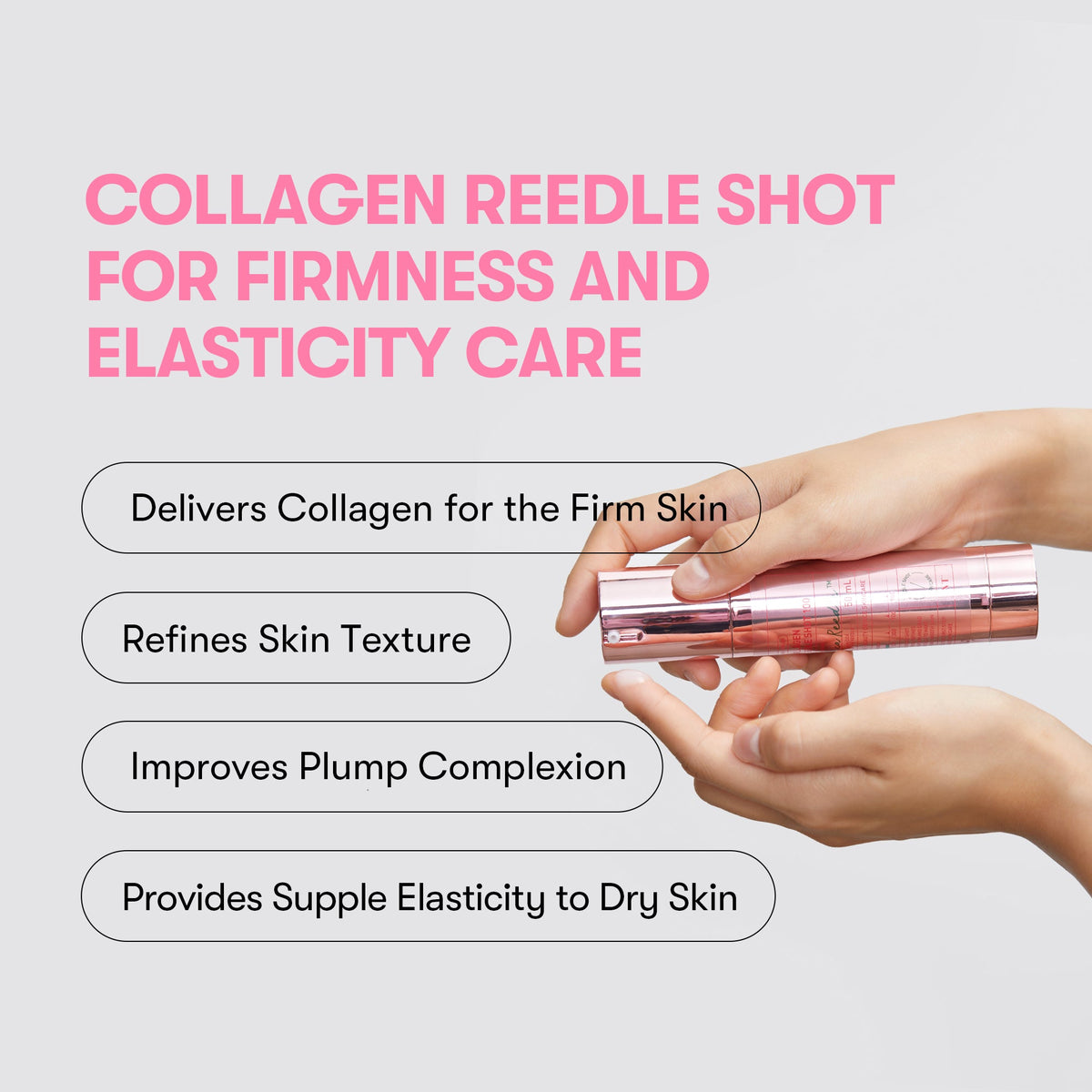 VT Cosmetics Collagen Reedle Shot 100 1.69 fl oz (50 ml) — brand collagen ingredient overview graphic