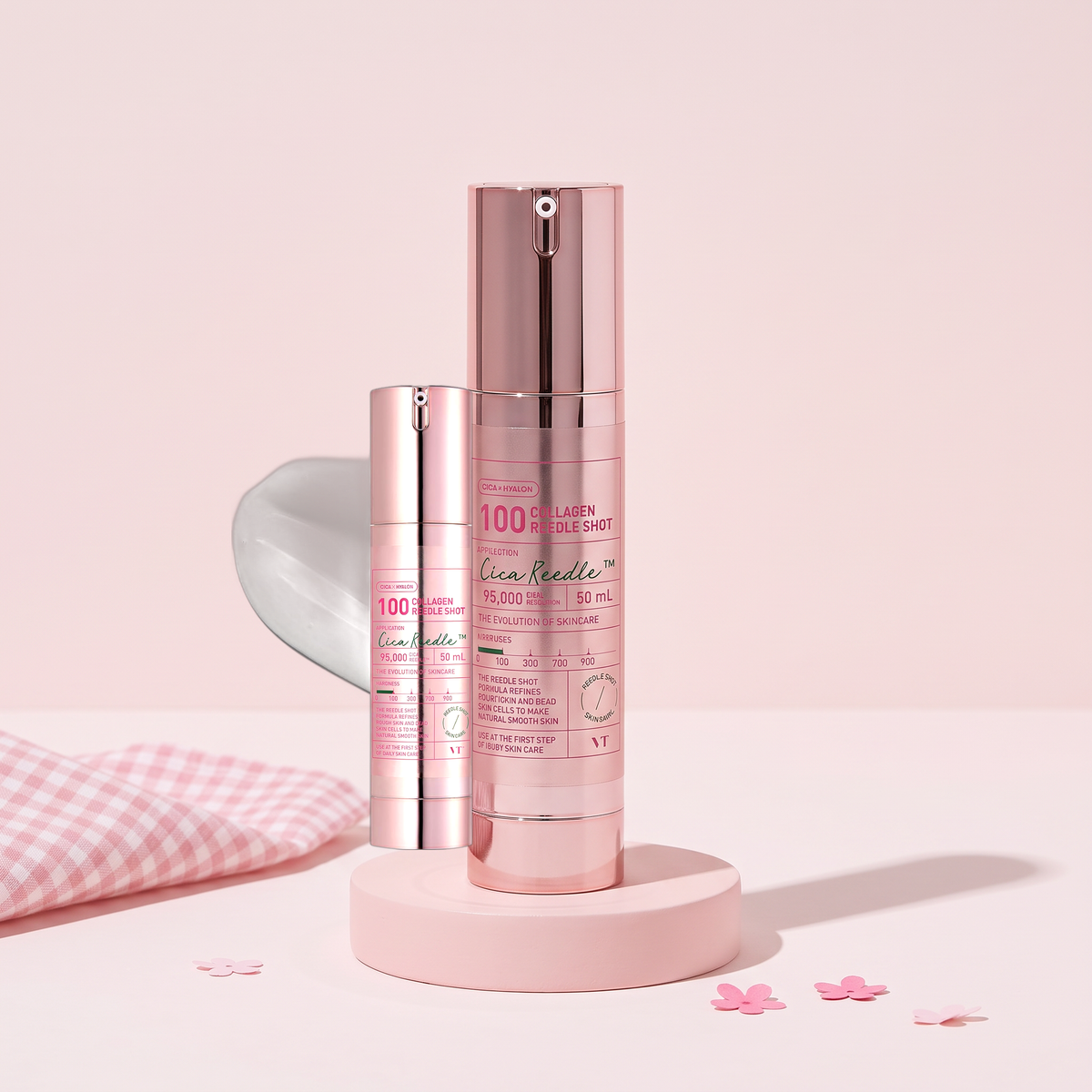 VT Cosmetics Collagen Reedle Shot 100 1.69 fl oz (50 ml), styled key visual