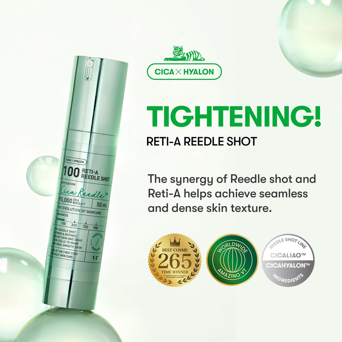 Reti-A Reedle Shot 100 bottle, tightening essence with retinol complex